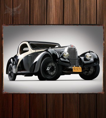 Металлическая табличка Bugatti Type 57C Atalante 043
